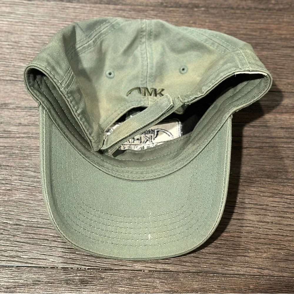 Mountain Kahkis Jackson Hole Wyoming green adjustable cotton‎ hat cap
